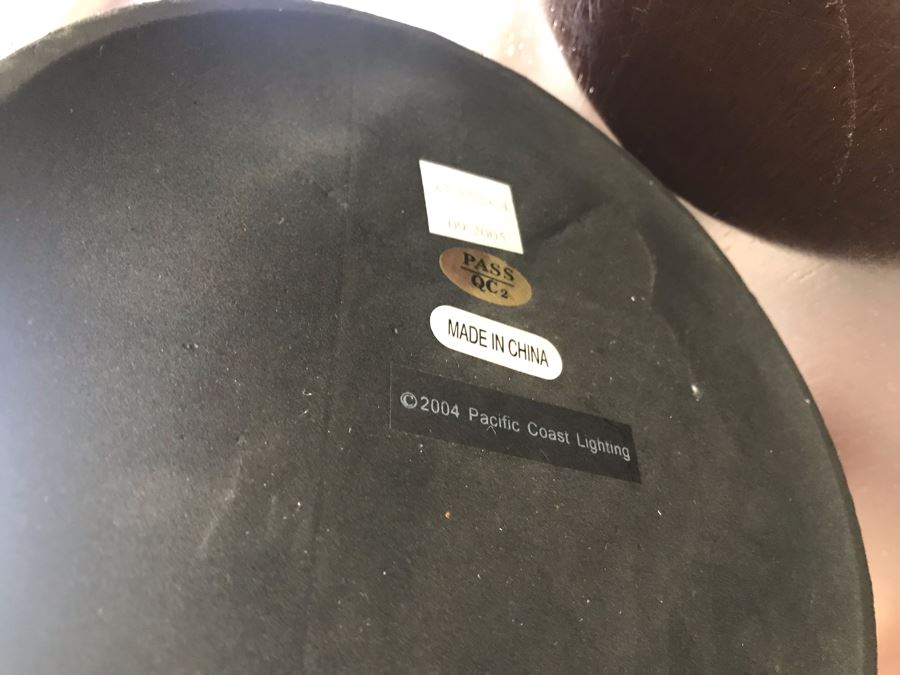 White Glazed Cermaic Table Lamp By Pacific Coast Lighting 32H [Photo 6]