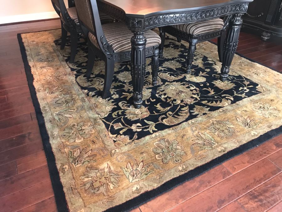 Handmade 100% Virgin Wool Area Rug Made In India 8' X 11' [Photo 5]