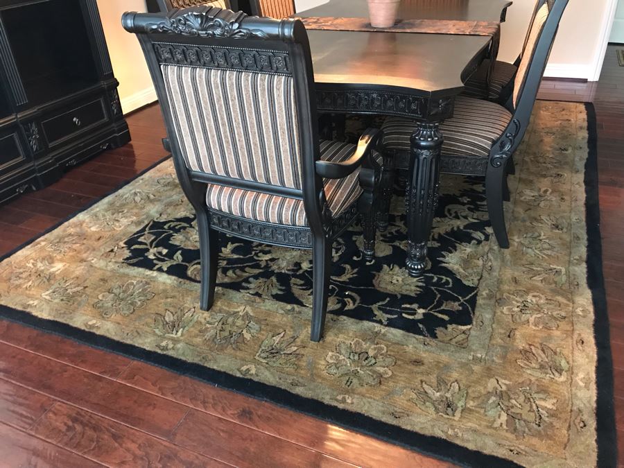 Handmade 100% Virgin Wool Area Rug Made In India 8' X 11' [Photo 4]