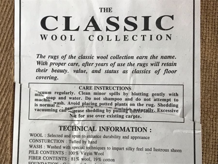 Handmade 100% Virgin Wool Area Rug Made In India 8' X 11' [Photo 11]