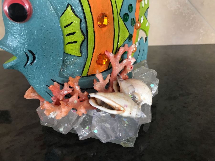 Fish Sculpture Shellcraft By Judy Vancouver Island, Canada 8W X 8H [Photo 4]