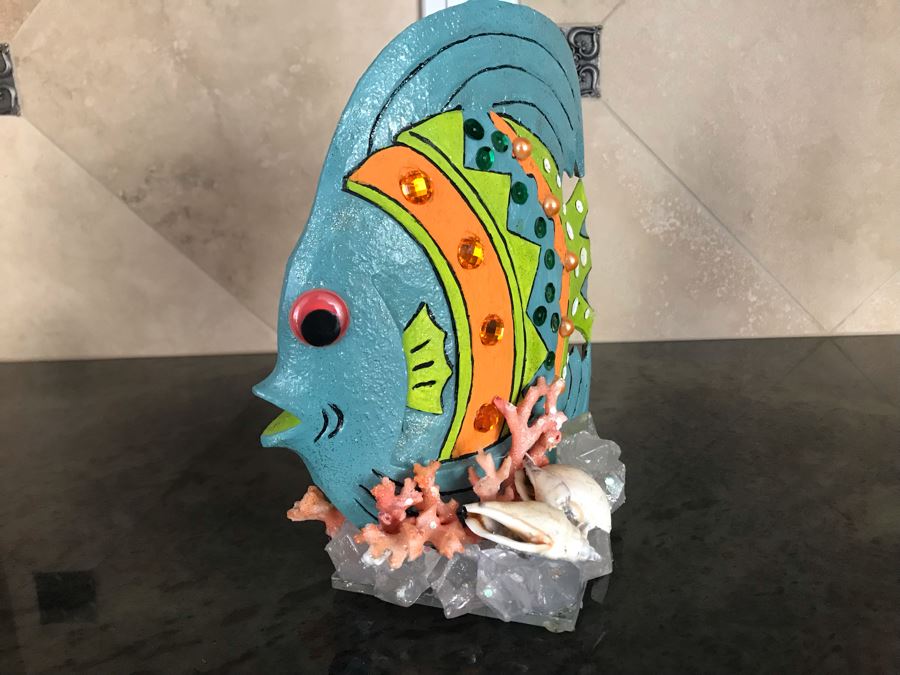 Fish Sculpture Shellcraft By Judy Vancouver Island, Canada 8W X 8H [Photo 3]