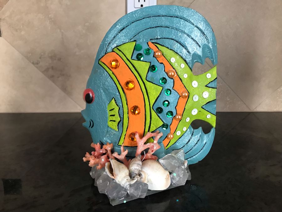 Fish Sculpture Shellcraft By Judy Vancouver Island, Canada 8W X 8H [Photo 2]