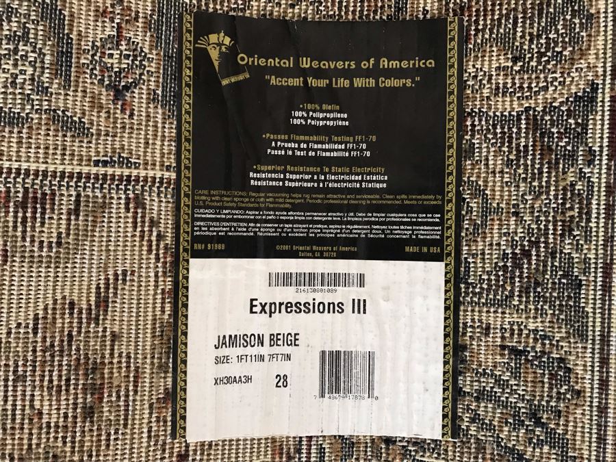 Runner Rug With Olefin Yarn By Oriental Weavers Of America 1'11' X 7'7' [Photo 4]