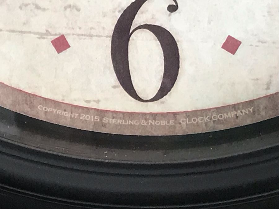 Sterling & Noble Clock Company Wall Clock Happiness Is Homemade 10W [Photo 4]