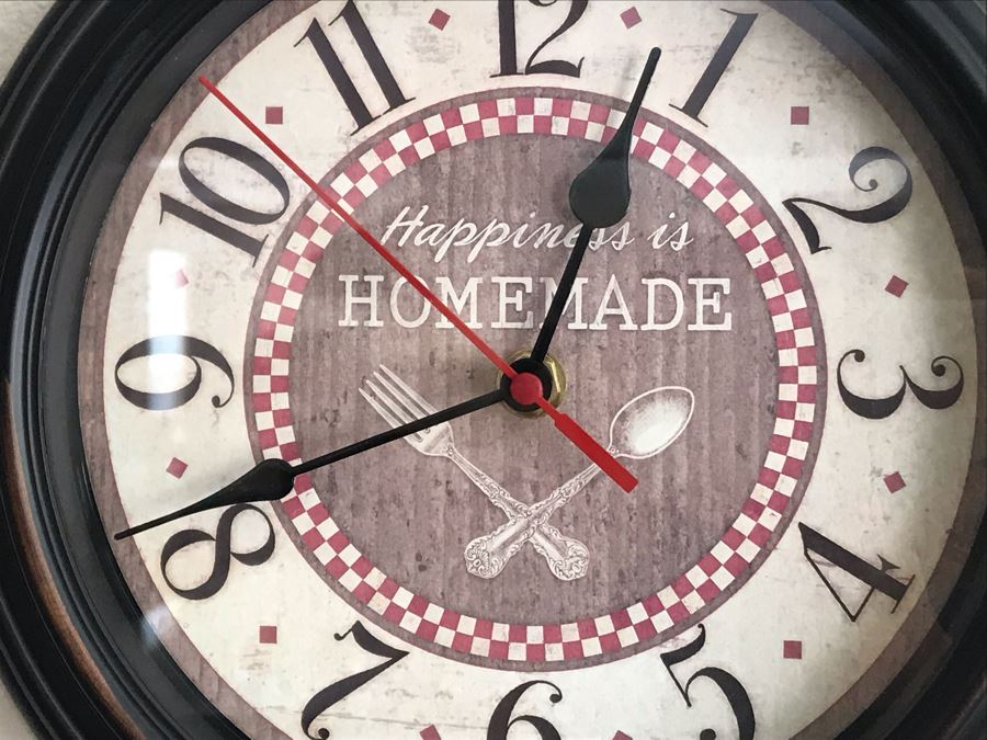 Sterling & Noble Clock Company Wall Clock Happiness Is Homemade 10W [Photo 3]