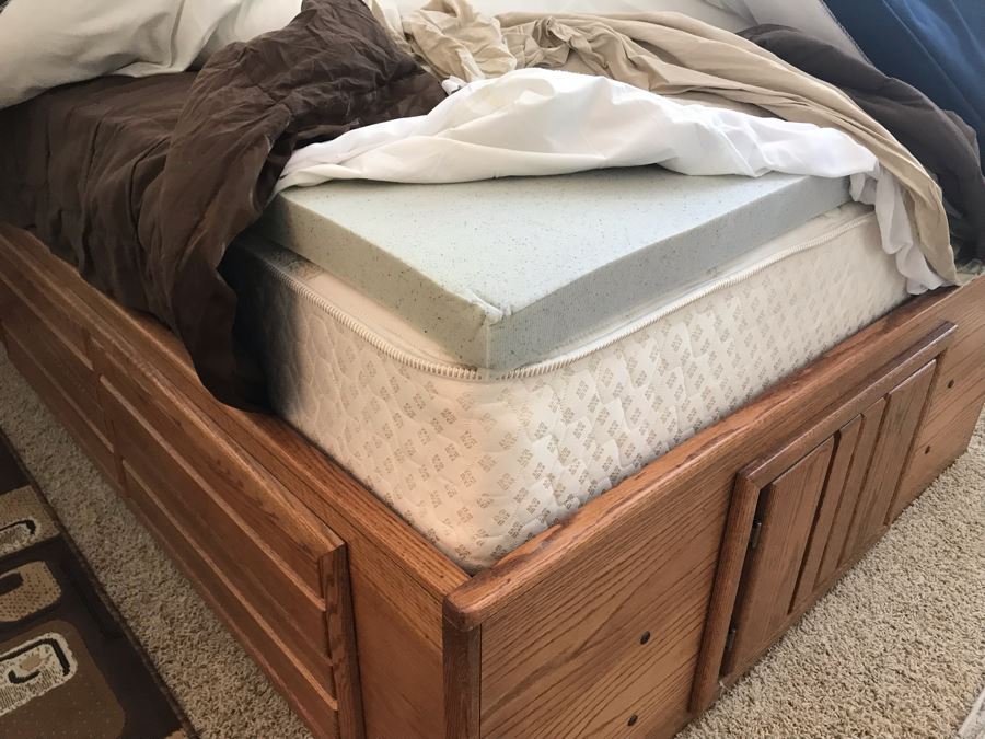 Full Size Bed With 8-Drawers Underneath Bed - Includes Mattress 87L X 58W X 50H [Photo 15]
