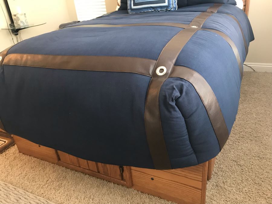 Full Size Bed With 8-Drawers Underneath Bed - Includes Mattress 87L X 58W X 50H [Photo 4]