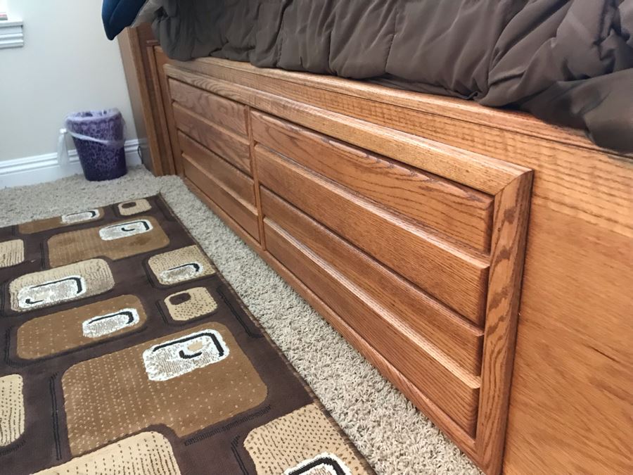 Full Size Bed With 8-Drawers Underneath Bed - Includes Mattress 87L X 58W X 50H [Photo 11]