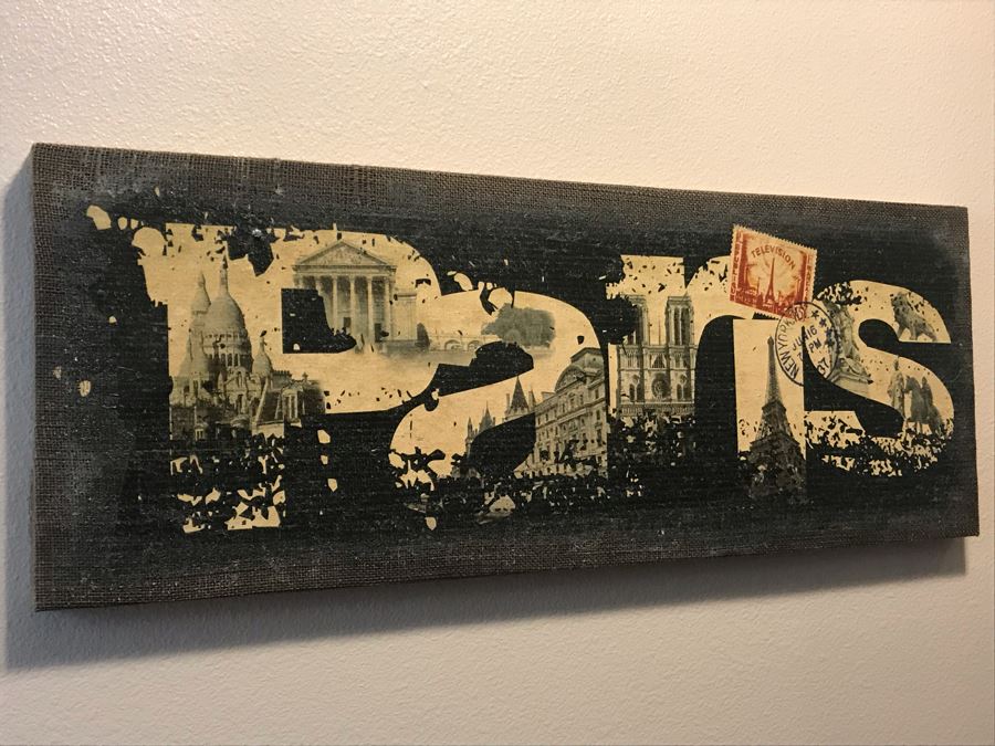 Wall Decor Canvas Print Paris 32W X 12H [Photo 7]