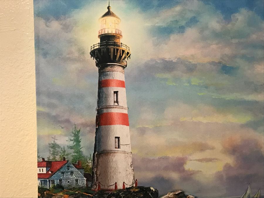 Wall Decor Canvas Print Of Lighthouse 16W X 24H [Photo 3]