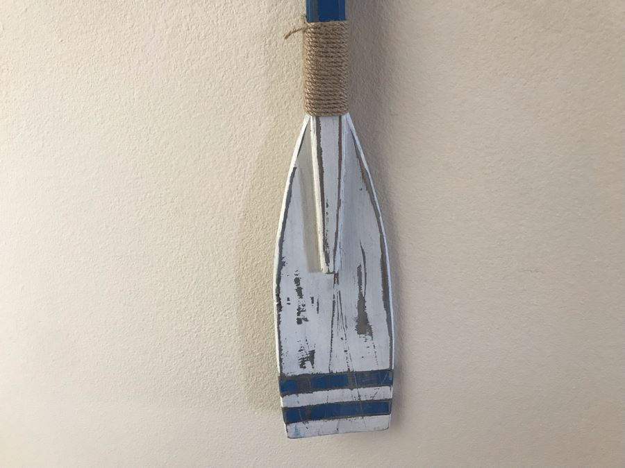 Decorative Wooden Rowing Oar Wall Decor 48L [Photo 3]