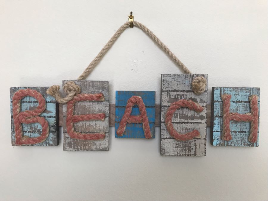 Wall Decor Sign: Beach 17 X 9 [Photo 2]