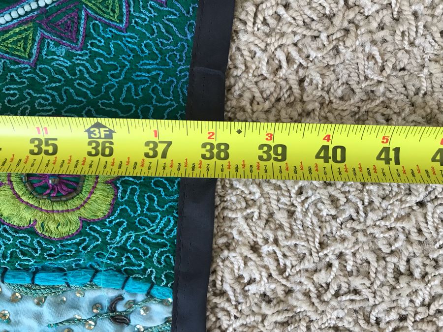 Handmade Quilt From India 38 X 57 [Photo 10]