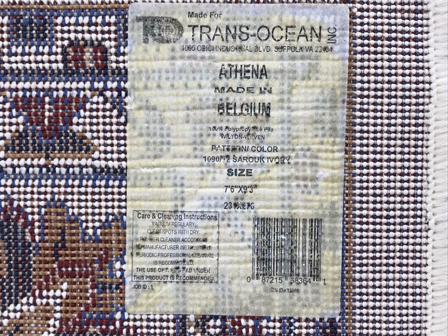 Belgium Area Rug With Polypropylene Yarn 7'6' X 9'3' [Photo 6]