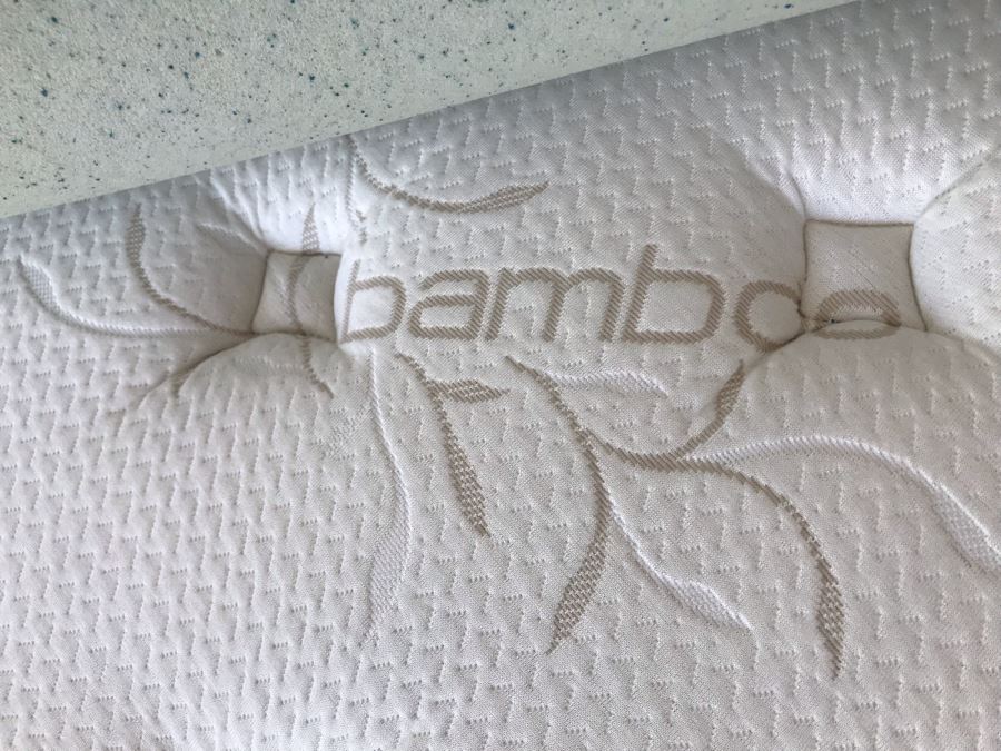 Kathy Ireland Home Bedroom Furniture Set Includes: California King Size Bed With Lady Americana Bamboo Mattress And Boxspring And Bedding, Highboy Dresser, Long Dresser And Pair Of Nightstands - See Details For Measurements [Photo 31]