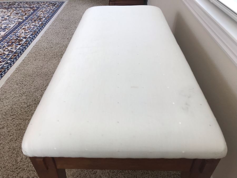 Wooden Upholstered Bench 41W X 19D X 19H [Photo 4]