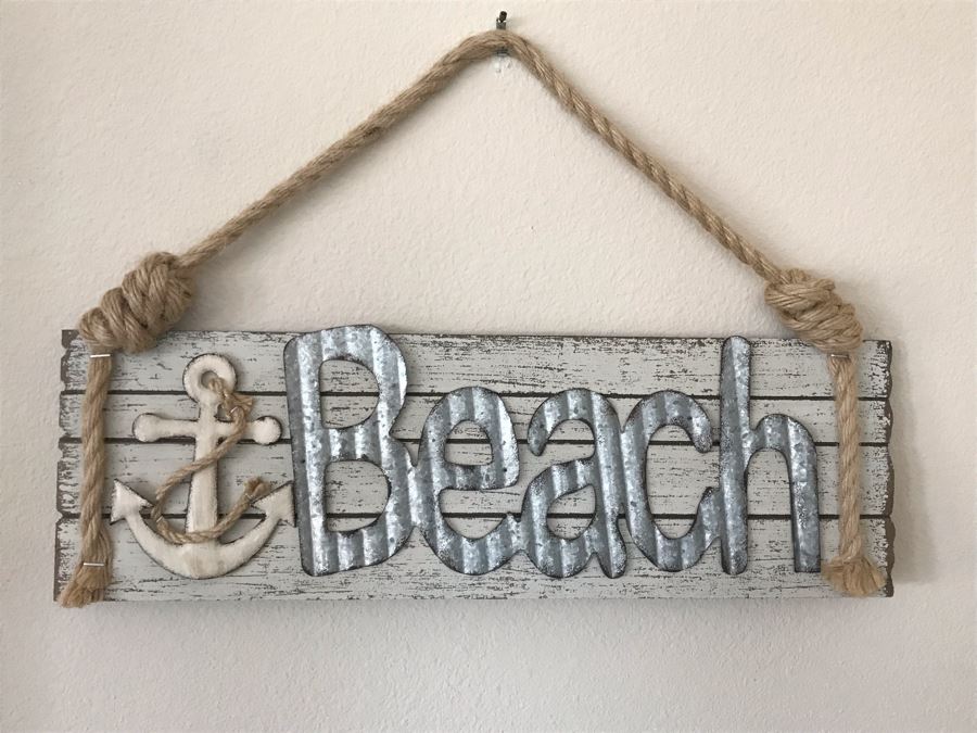 Wall Decor Sign: Beach 17 X 11