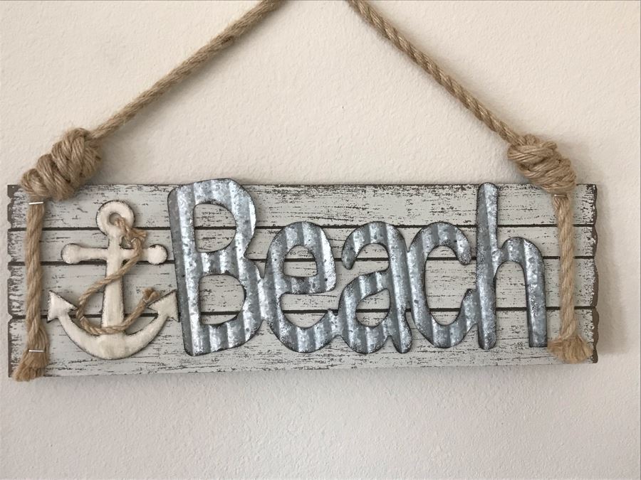 Wall Decor Sign: Beach 17 X 11 [Photo 2]