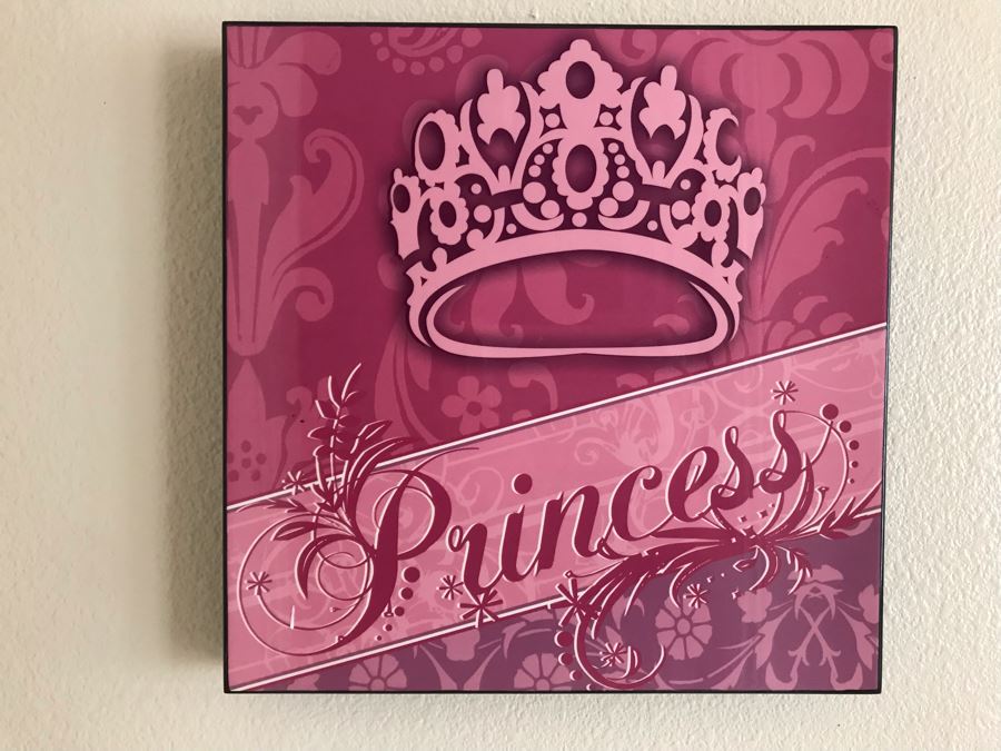 Wall Decor Sign: Princess 12 X 12