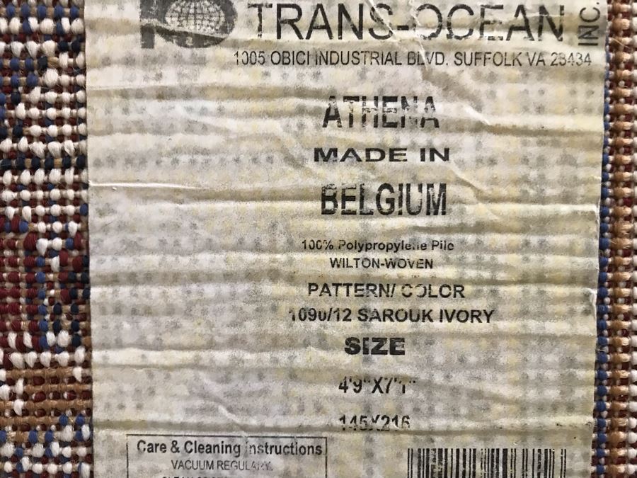 Belgium Area Rug With Polypropylene Yarn 4'9' X 7'1' [Photo 6]