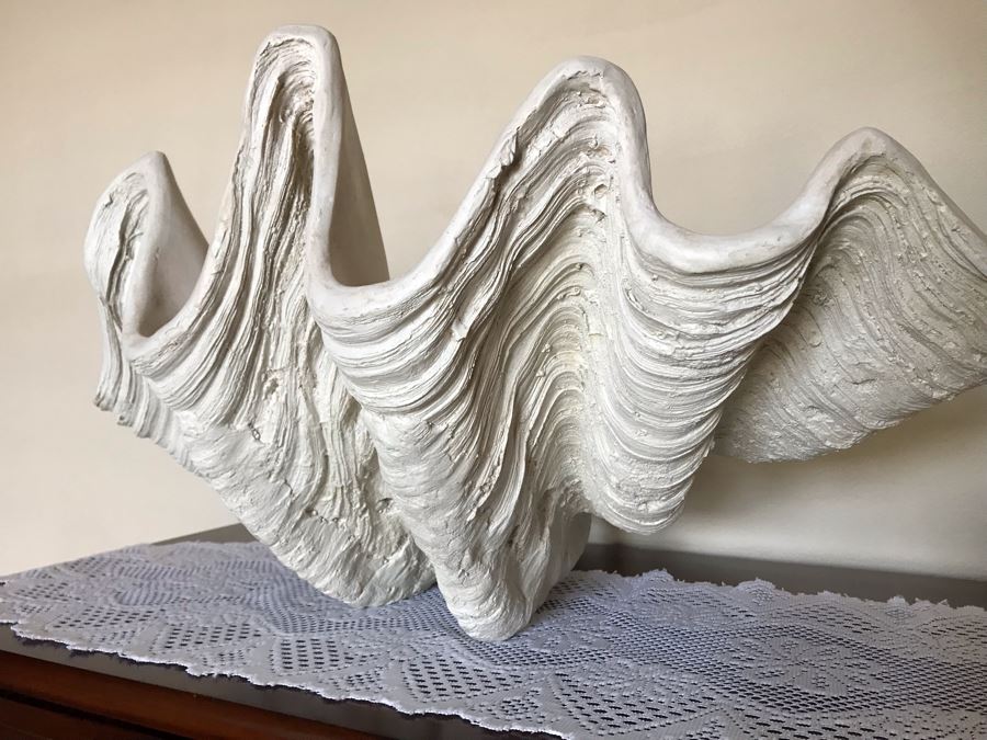 Large Faux Clam Seashell 28W X 19D X 15H [Photo 2]
