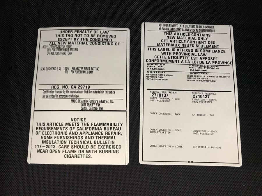 Ashley Furniture Like New Upholstered Loveseat Sofa Sleeper 57W X 37D X 38H [Photo 6]