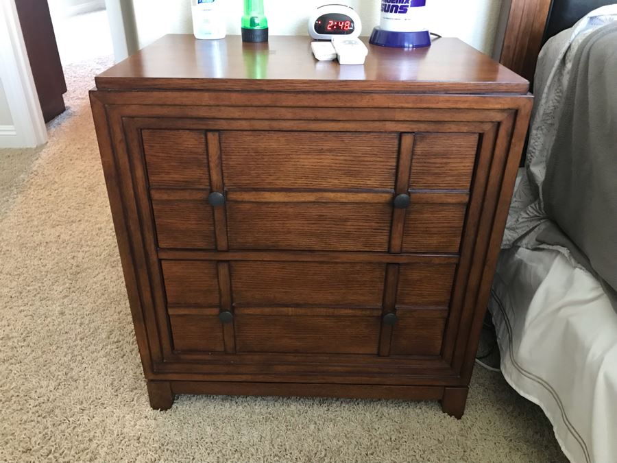 Bedroom Set Featuring: Highboy Dresser, Pair Of Nightstands And Queen Size Bed With Mattress [Photo 15]