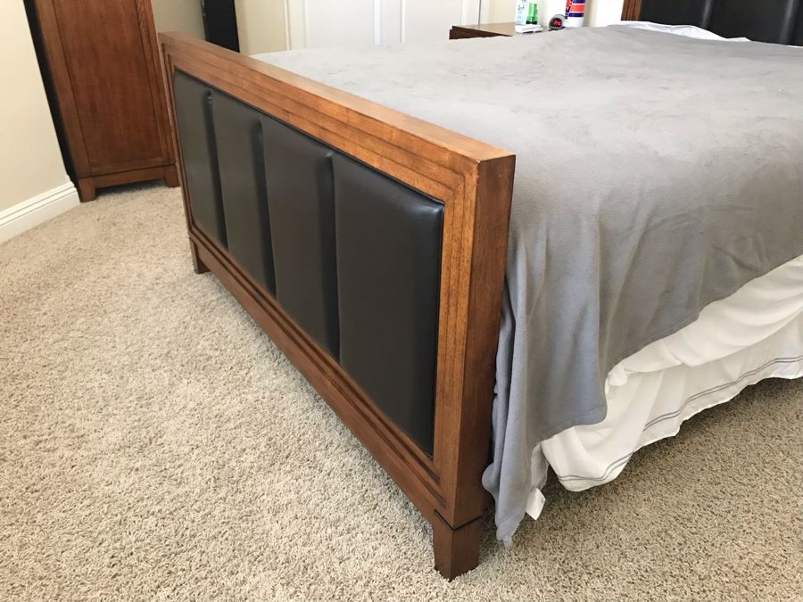 Bedroom Set Featuring: Highboy Dresser, Pair Of Nightstands And Queen Size Bed With Mattress [Photo 12]