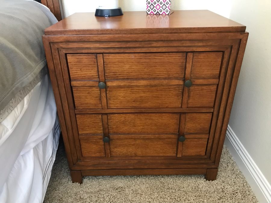 Bedroom Set Featuring: Highboy Dresser, Pair Of Nightstands And Queen Size Bed With Mattress [Photo 13]