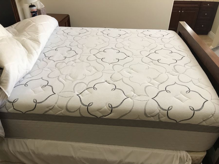 Bedroom Set Featuring: Highboy Dresser, Pair Of Nightstands And Queen Size Bed With Mattress [Photo 18]