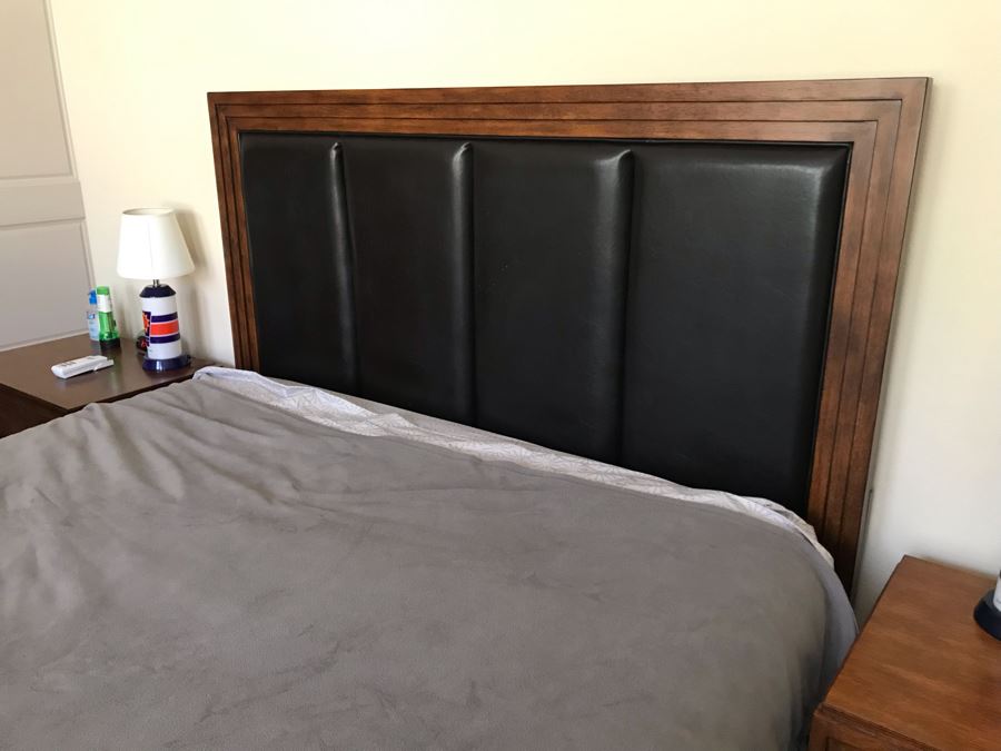 Bedroom Set Featuring: Highboy Dresser, Pair Of Nightstands And Queen Size Bed With Mattress [Photo 14]