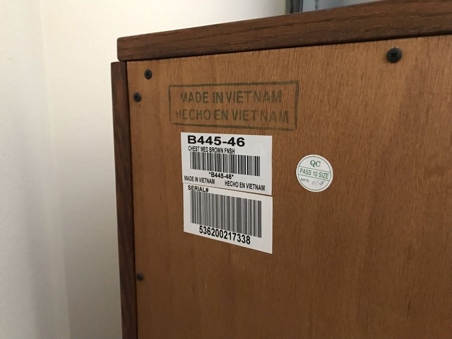 Bedroom Set Featuring: Highboy Dresser, Pair Of Nightstands And Queen Size Bed With Mattress [Photo 7]