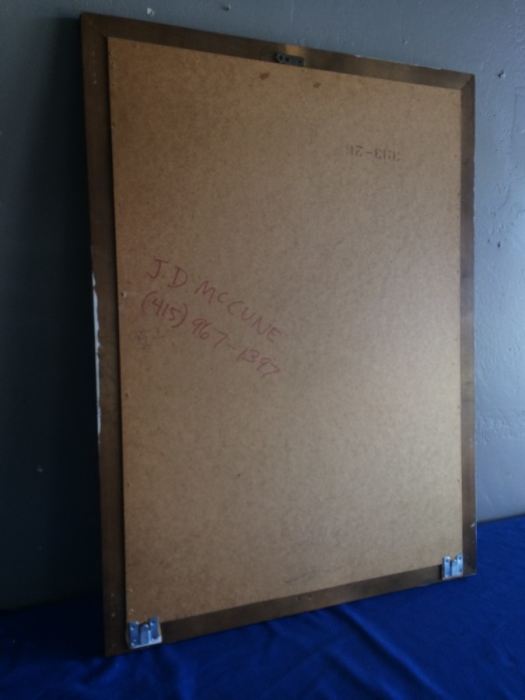 Wooden Framed Mirror With Brass Accents [Photo 5]