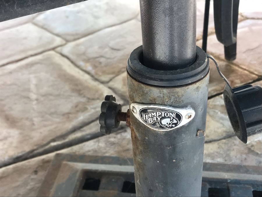 Outdoor Patio Dining Table With Four Chairs And Hampton Bay Umbrella [Photo 7]