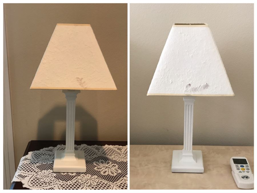 Pair Of Matching Table Lamps (Both Lamps Are Same Color) 21H