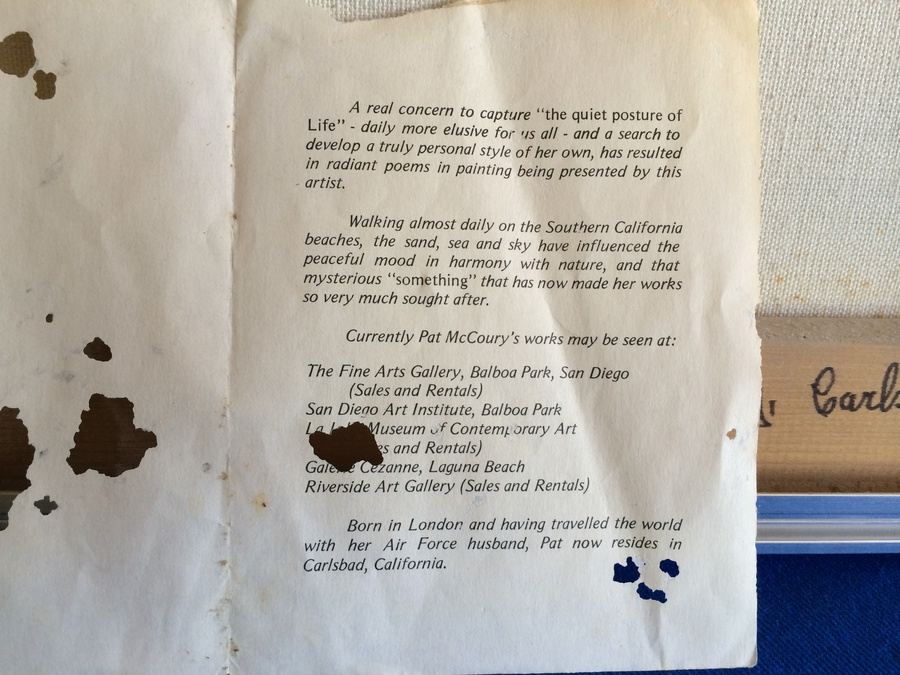 Original Artwork Sailboat on Canvas by Pat McCoury - Carlsbad, CA Artist [Photo 8]