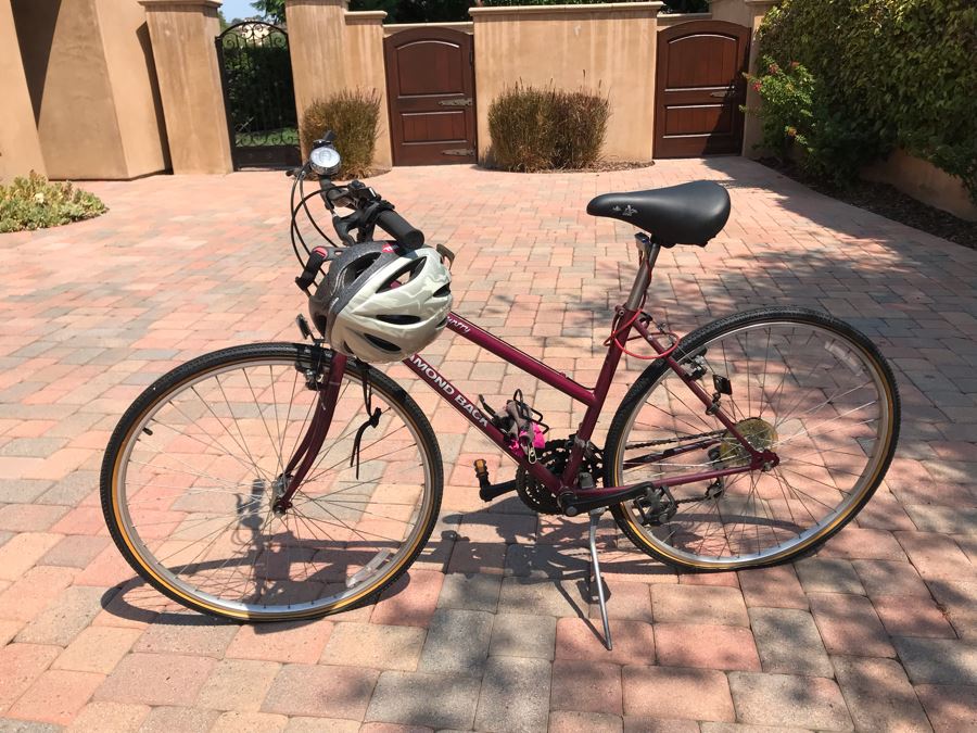 Women's Diamond Back Cross Country Bicycle Bike With Helmet And Gloves [Photo 7]