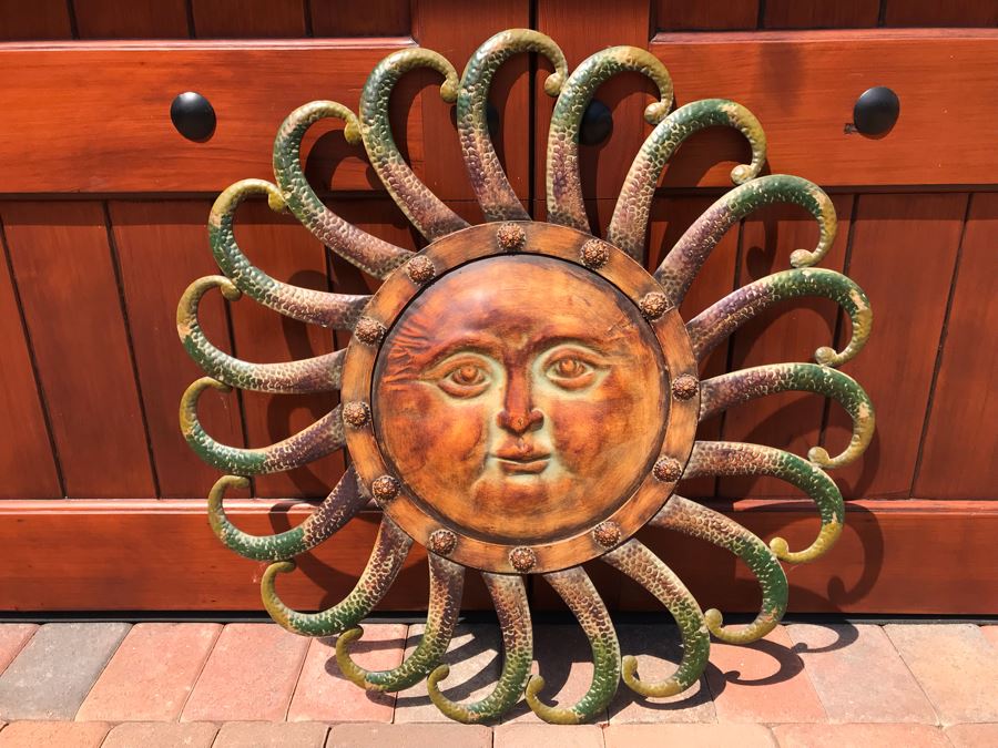 Large Metal Sun Wall Decor 33W [Photo 2]