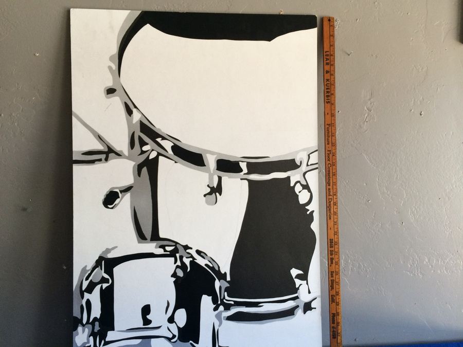 Original Artwork - Drum Set by Local Artist Tori Powroznik [Photo 4]