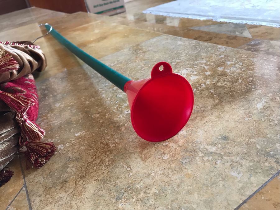 Fancy Tasseled Christmas Tree Skirt And Long Christmas Tree Watering Funnel (No Bending Over To Water Tree) [Photo 2]