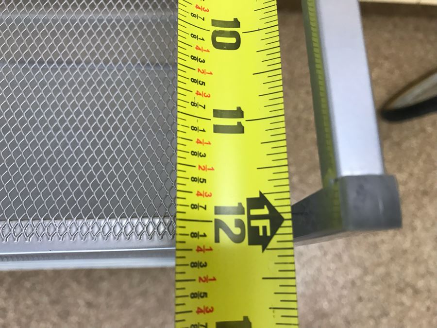 Metal Adjustable Shelving Racks With Additional Hardware (3 Total) Smaller: 26.5W X 12D X 19H, Larger: 26.5W X 12D X 38H [Photo 14]