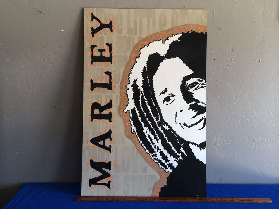Original Artwork - Bob Marley by Local Artist Tori Powroznik