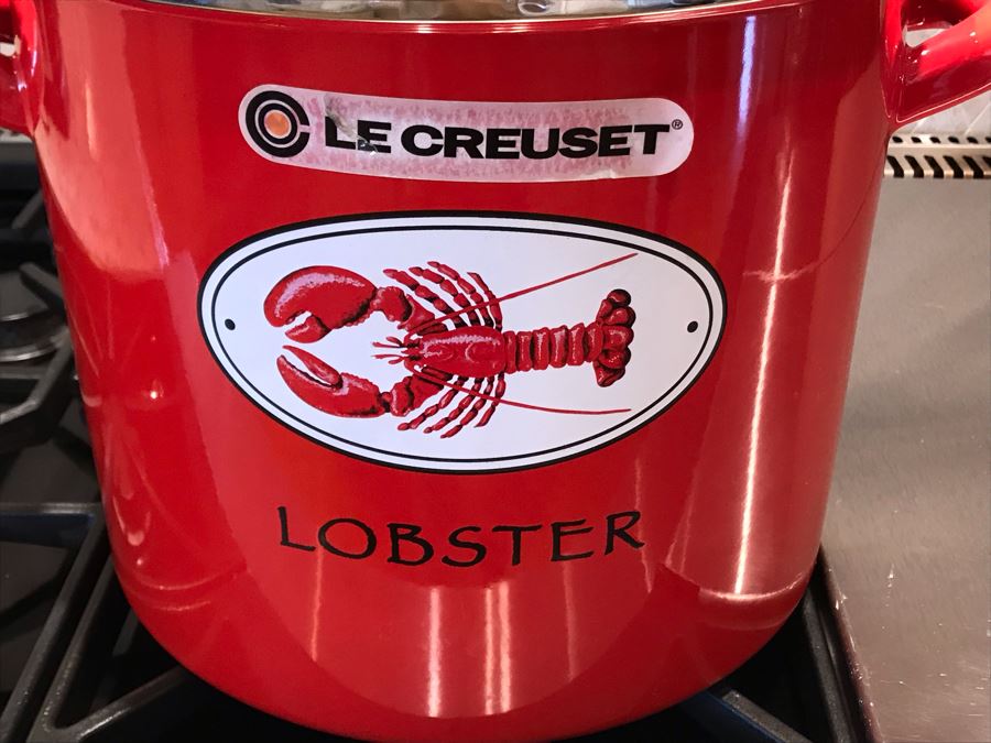 Le Creuset Red Lobster Stock Pot 15W X 13H [Photo 3]