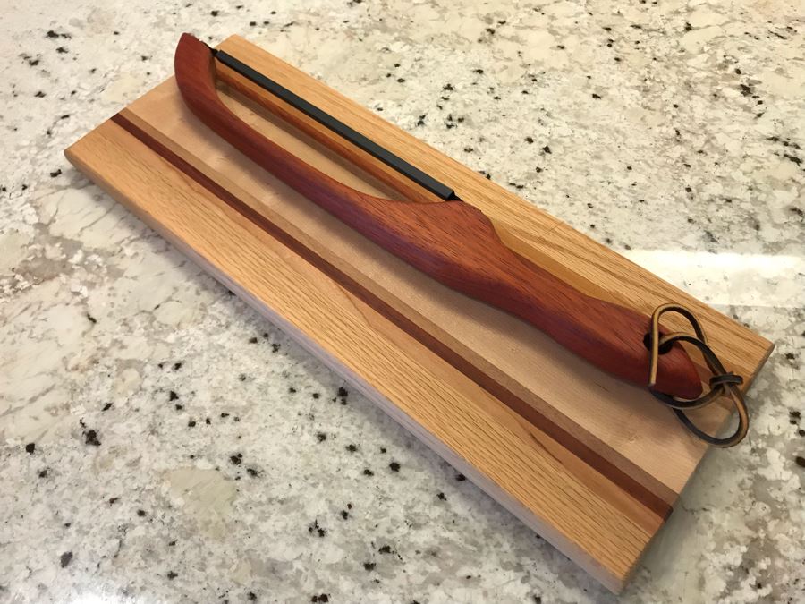 Never Used Wooden Bread Slicer And Cutting Board 16 X 6 [Photo 3]