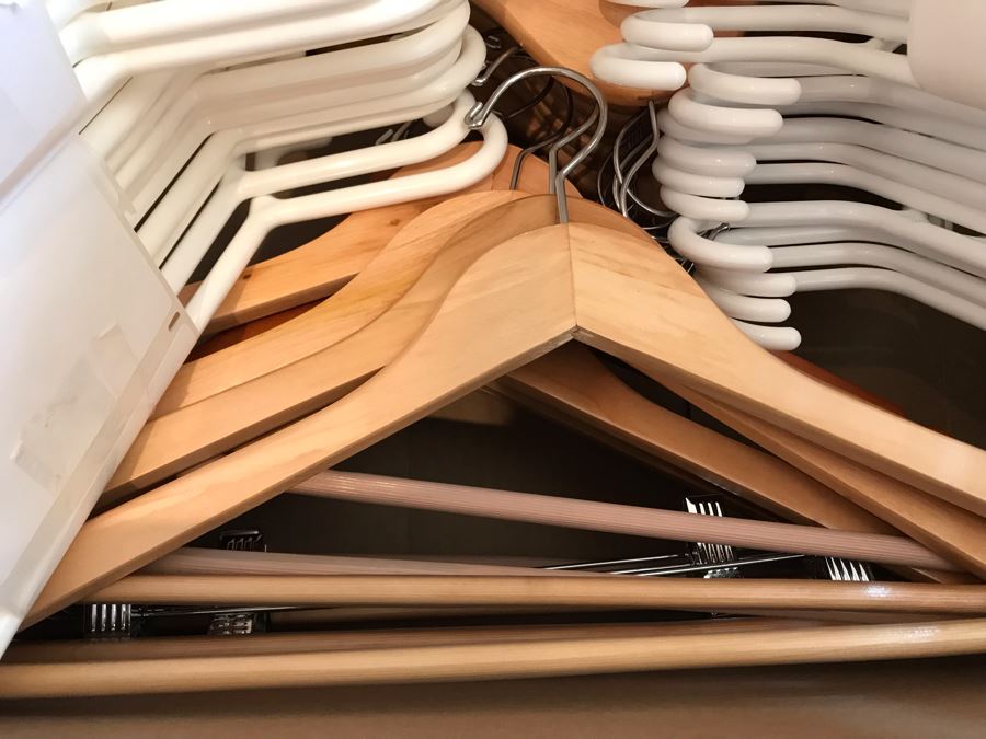 Wooden Clothes Hangers And New Plastic Hangers [Photo 5]