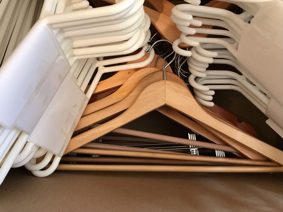 Wooden Clothes Hangers And New Plastic Hangers [Photo 2]
