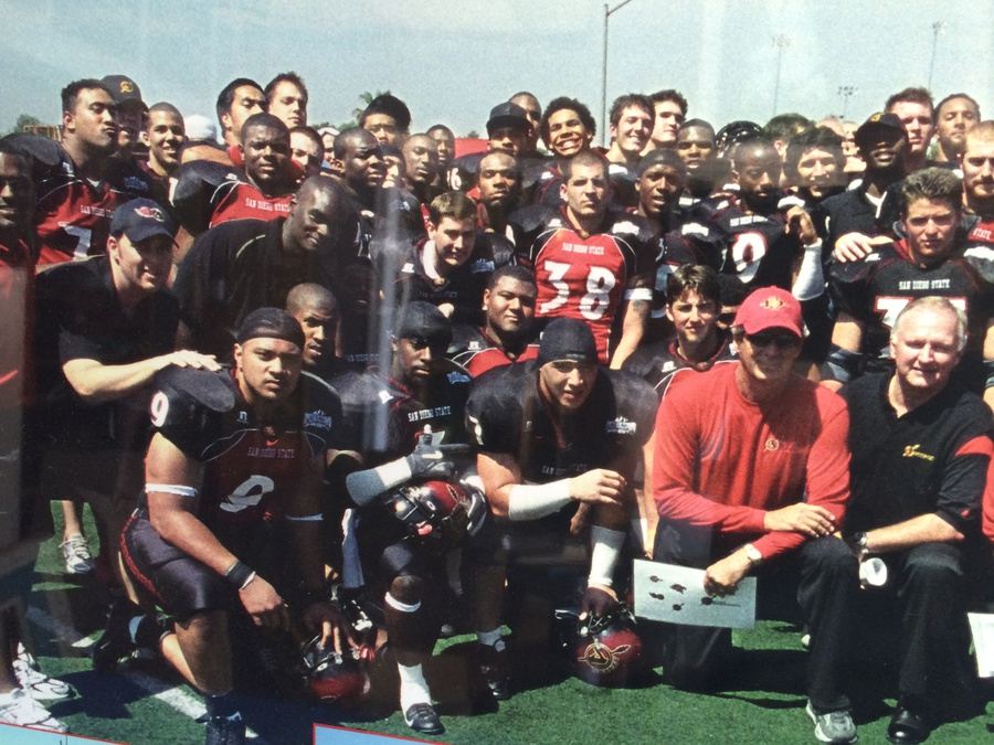 Framed Photo San Diego State Aztecs Football 2005 Aztec Bowl Red Black Game [Photo 8]