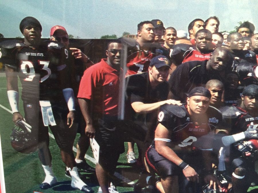 Framed Photo San Diego State Aztecs Football 2005 Aztec Bowl Red Black Game [Photo 9]