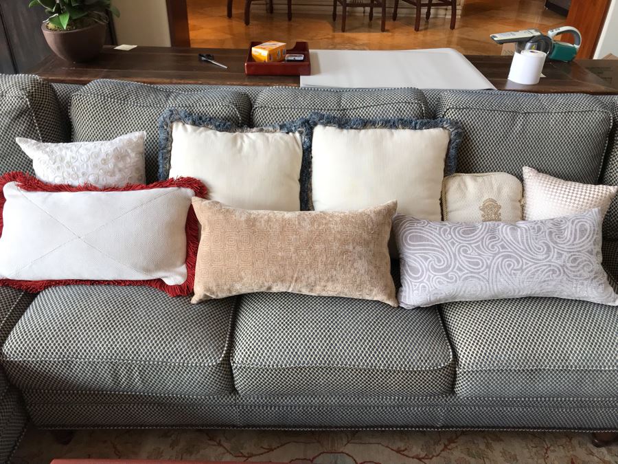 (8) Fancy Throw Pillows Including Waterford And Newport